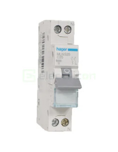 Siguranta Automata MCB C 25A 1P+N Hager MLN525
