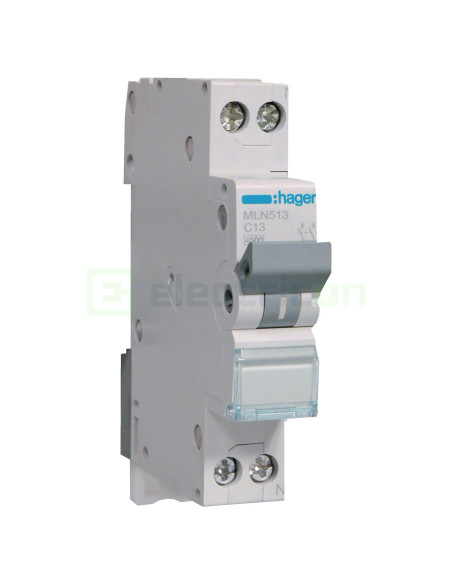 Siguranta Automata MCB C 13A 1P+N Hager MLN513