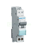 MCB - Siguranță automată - disjunctor - curba C 6A 6kA 1P+N QuickConnect Hager MLS506