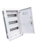 Tablou electric metalic - siguranțe - 36M (3x12) incastrat Univers Hager FWU31S