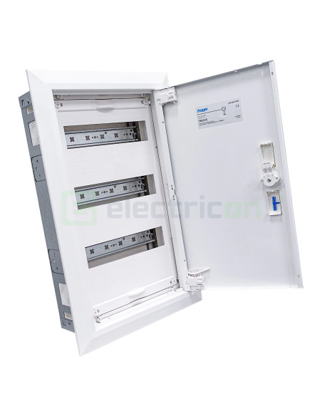 Tablou electric metalic - siguranțe - 36M (3x12) incastrat Univers Hager FWU31S