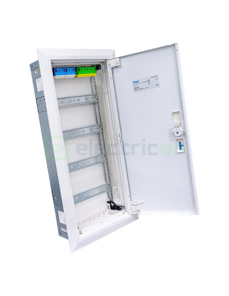 Tablou electric metalic - siguranțe - 48M (4x12) încastrat Univers Hager FWU41S