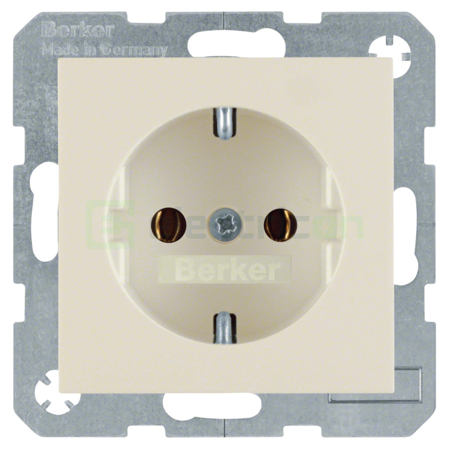 Priză - Schuko 2P+E - încastrat - bej lucios - IP20 - Berker S.1 - 47438982