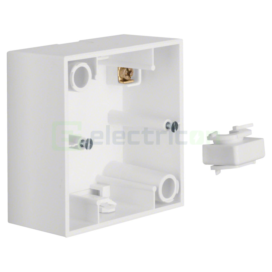 Doza aparataj - montaj aparent - 1 modul - alb mat - Berker S.1, 10419909