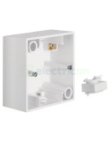 Doză aparataj - montaj aparent - 1 modul - 83x83x42 mm - alb lucios - Berker S.1, 10418989