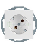 Priză - Schuko - încastrat înclinație 45° - alb mat - IP20 - Berker S.1 - 47271909