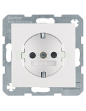 Priză - Schuko - protecție copii - Berker S.1 - alb lucios - 47238989