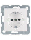 Priză - Schuko - încastrat protecție atingere - alb mat - IP20 - Berker S.1 - 47231909
