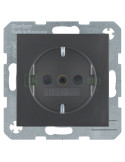 Priză - Schuko - încastrat protecție atingere - antracit mat - IP20 - Berker S.1 - 47231606