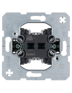 Mecanism întrerupător simplu - 1NI+1ND - alb - IP20 - Berker - 503501