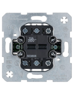Mecanism întrerupător simplu - 2 contacte comutatoare - alb - IP20 - Berker - 503808