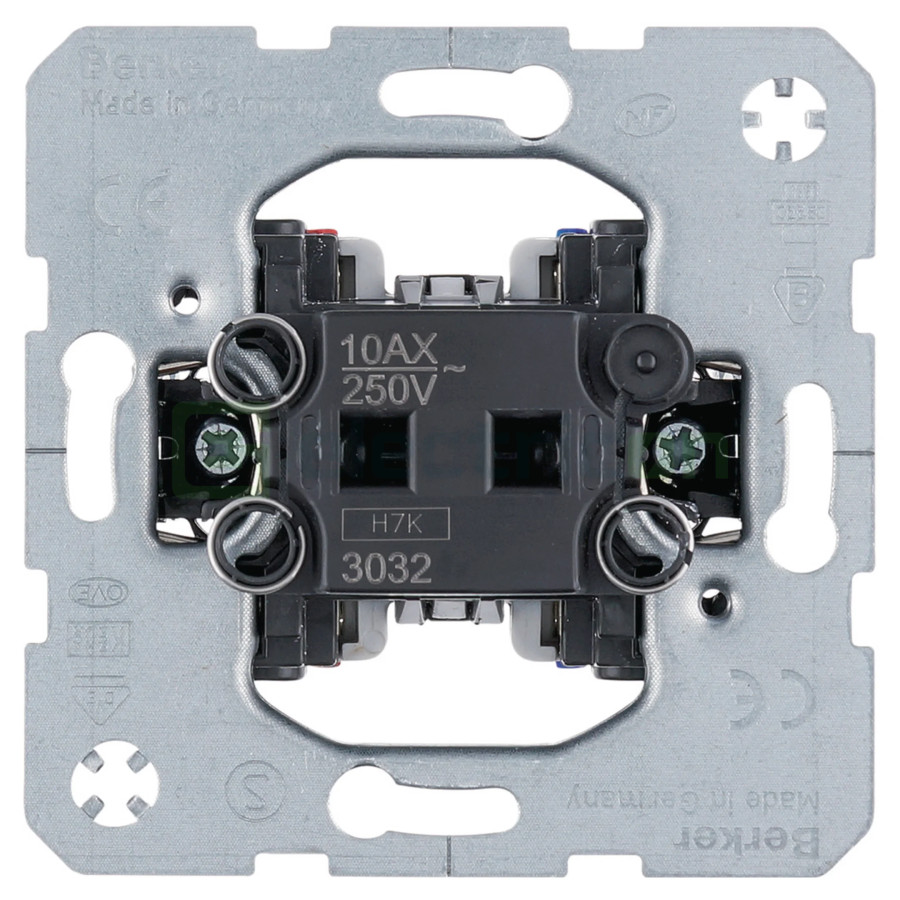 Mecanism întrerupător simplu - 2P - IP20 - Berker - 3032