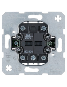 Mecanism întrerupător simplu  - 4NO cu poziție neutră - alb - IP20 - Berker - 503404