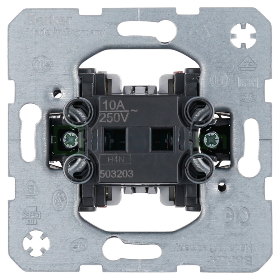 Mecanism întrerupător cu revenire - 1NI+ 1ND - alb - IP20 - Berker - 503203