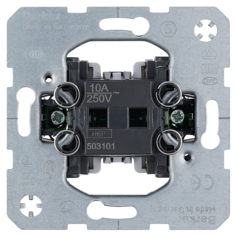 Mecanism întrerupător cu revenire - 1ND - alb - IP20 - Berker - 503101
