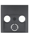 Ramă - 1 modul - decupaj 2/3 găuri Radio/TV - antracit mat - Berker S.1 - 12031606