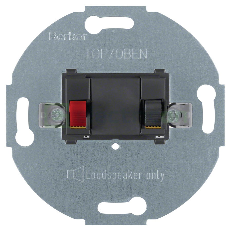 Priza multimedia - conexiune audio, antracit mat - Berker R/1930/sticlă WDF4800AT1