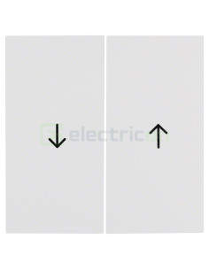 Tastă dublă - cu săgeți (jaluzele) - serie S.1/B.3/B.7, alb lucios - Berker - 16258989