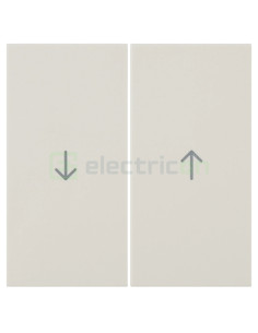 Tastă dublă - cu săgeți (jaluzele) - serie S.1/B.3/B.7, bej lucios - Berker - 16258982