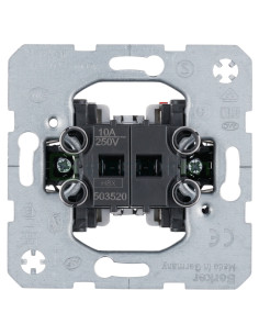 Mecanism întrerupător jaluzele - 1P - alb - IP20 - Berker - 503520
