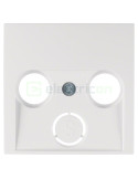 Ramă - 1 modul - decupaj 2/3 găuri Radio/TV - alb lucios - Berker S.1 - 12038989