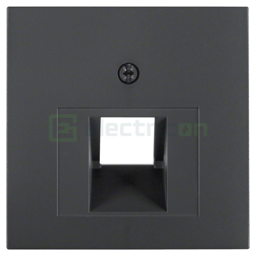 Ramă - 1 modul - priză rețea 2 canale - antracit mat - Berker S.1 - 14071606