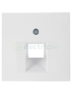 Ramă - 1 modul - priză rețea 1 canal - alb lucios - Berker S.1 - 14078989