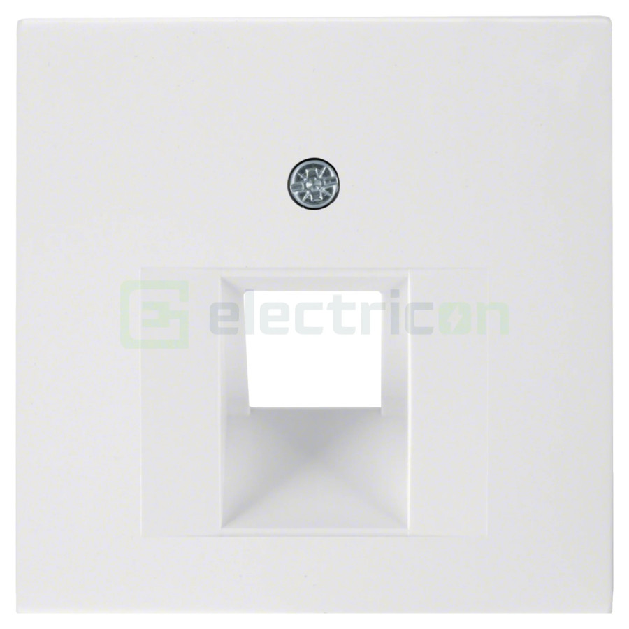 Ramă - 1 modul - priză rețea 1 canal - alb lucios - Berker S.1 - 14078989