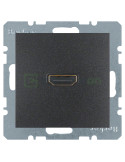 Priză - HDMI - v1.3 DeepColor - Berker S.1 - antracit mat - 3315421606