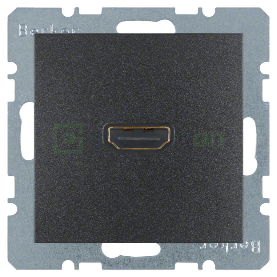 Priză - HDMI - v1.3 DeepColor - Berker S.1 - antracit mat - 3315421606