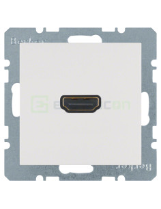 Priză - HDMI - v1.3 DeepColor - Berker S.1 - alb mat - 3315421909