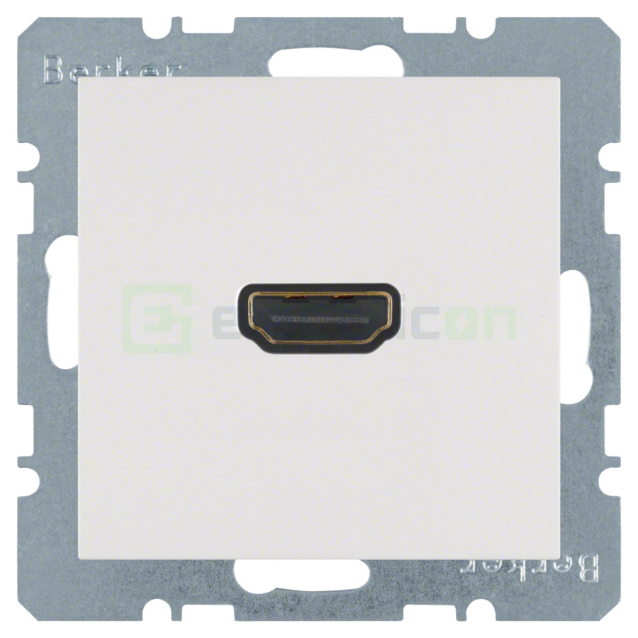 Priză - HDMI - v1.3 DeepColor - Berker S.1 - alb mat - 3315421909