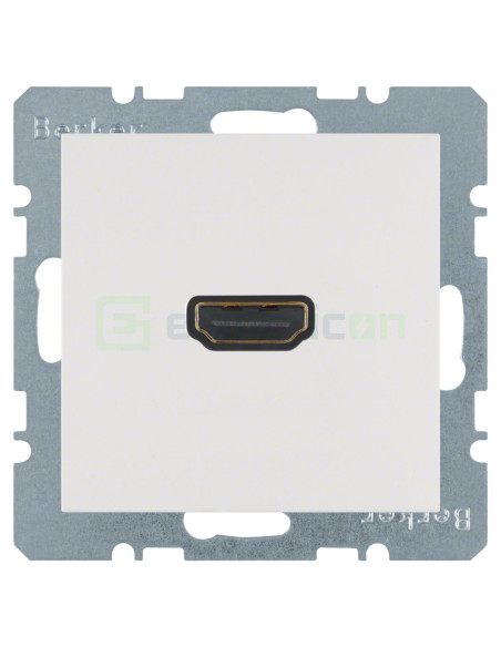 Priză - HDMI - v1.3 DeepColor - Berker S.1 - alb lucios - 3315428989