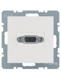 Priză - VGA - mufă D 15 pini - Berker S.1 - alb mat - 3315401909
