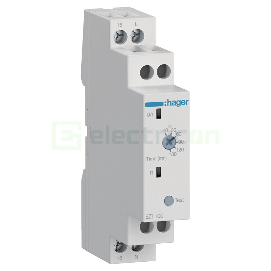 Releu de timp cu lumină urgență Hager EZL100 (230VAC
