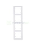 Ramă - 4 module - montaj vertical - alb - Hager Lumina2 - WL5140