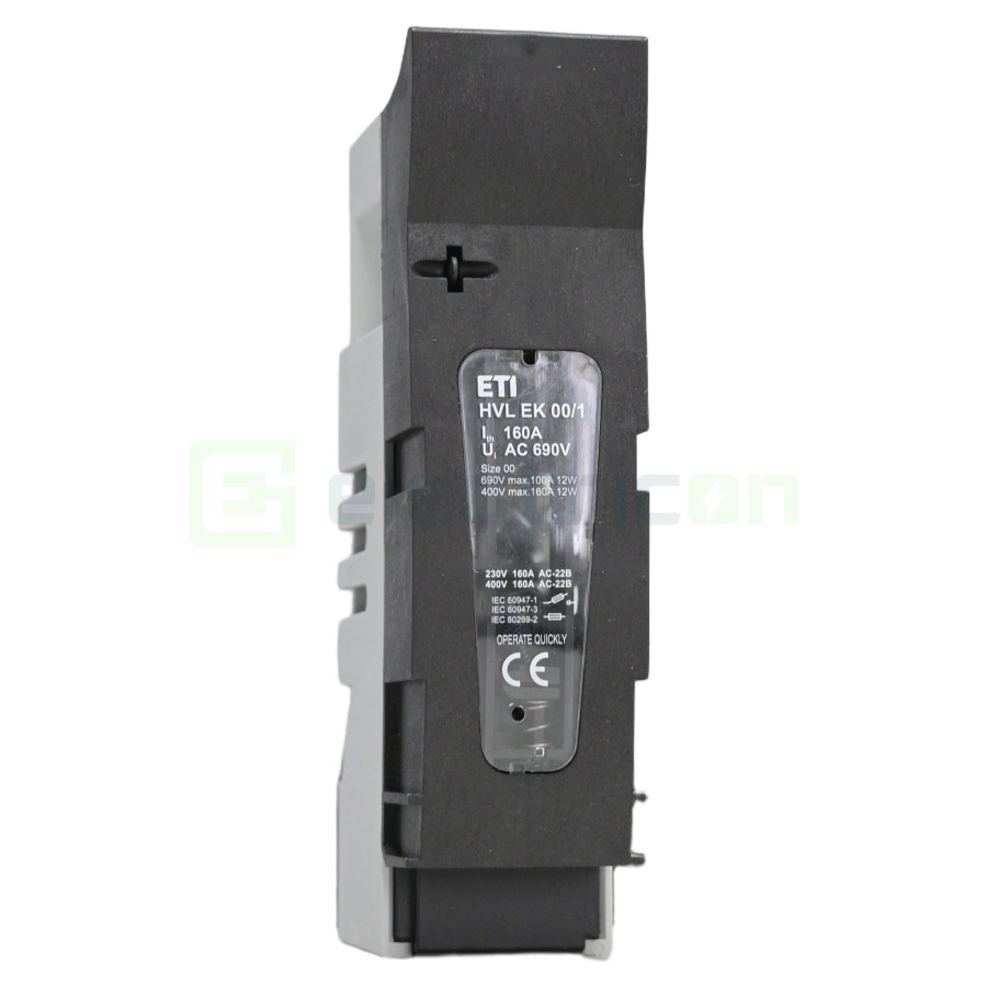 Soclu fuzibil NH00 160A 1P ETI HVL EK 00 1p M8 001701410