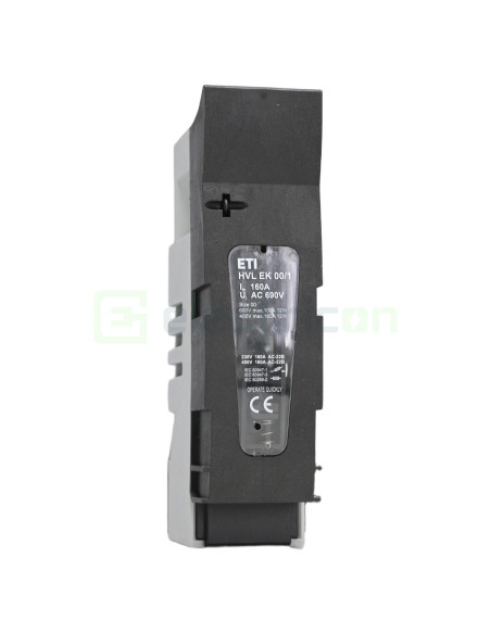 Soclu fuzibil NH00 160A 1P ETI HVL EK 00 1p M8 001701410