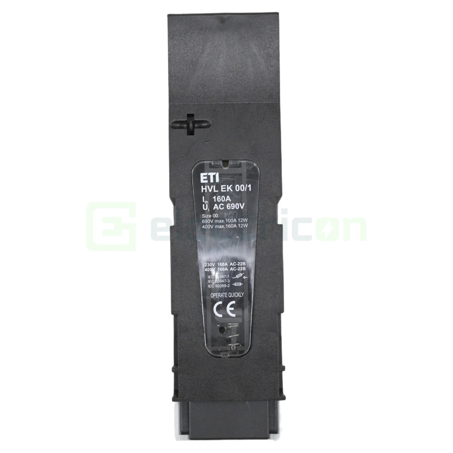 Soclu fuzibil NH00 160A 1P ETI HVL EK00 001701410