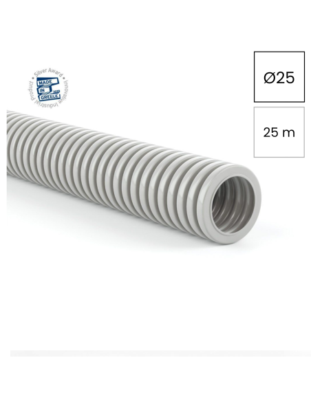 Copex tub flexibil Kouvidis Conflex ISR 25mm 1250N UV rezistent 25m 2041025
