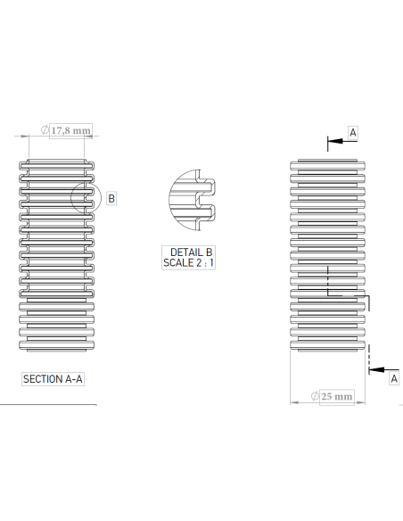 Copex tub flexibil Kouvidis Conflex ISR 25mm 1250N UV rezistent 25m 2041025