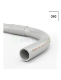 Cot PVC 90 grade pentru copex - tub rigid - Ø63 mm - 1250N - gri - Kouvidis CONDUR ISR 4038063