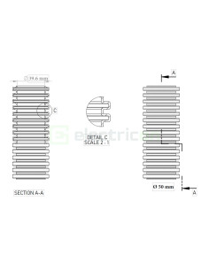Copex tub flexibil Kouvidis MEDIFLEX IAS 50mm 750N gri 20m 2002050 2