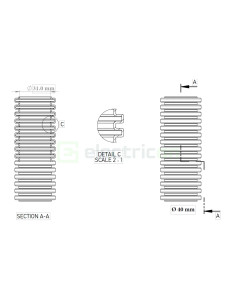 Copex tub flexibil Kouvidis MEDIFLEX IAS 40mm 750N gri 20m 2002040 2