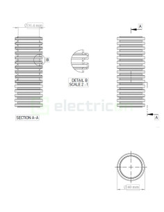 Copex protecție flexibil Kouvidis SIFLEX IAS 40mm 320N gri 20m 2003040 2