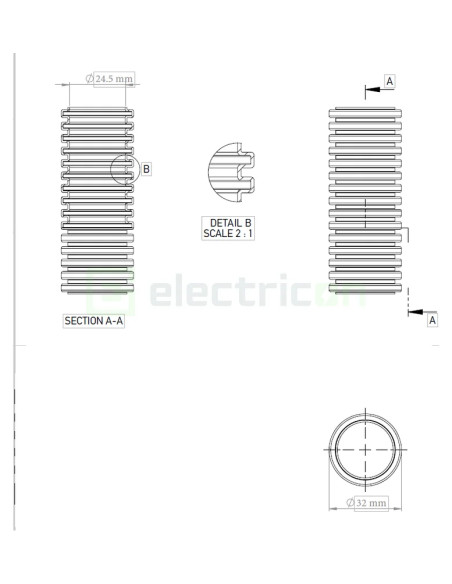 Copex protecție flexibil Kouvidis SIFLEX IAS 32mm 320N gri 25m 2003032