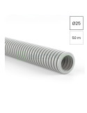 Copex - tub riflat - PVC Ø25 mm - 50 metri - 320N - gri ignifug - Kouvidis - SIFLEX IAS - 2003925