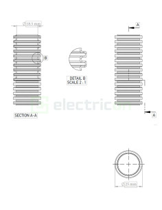Copex protecție flexibil Kouvidis SIFLEX IAS 25mm 320N gri 50m 2003925 2