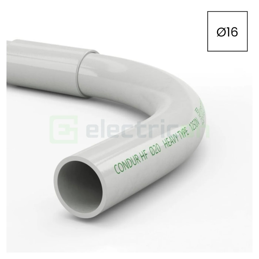 Racord PVC flexibil-rigid Kouvidis CONDUR HF IAS 16mm fără halogeni 4013016