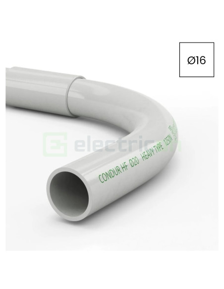 Racord PVC flexibil-rigid Kouvidis CONDUR HF IAS 16mm fără halogeni 4013016
